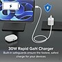 Plugable GaN USB-C Wall Charger, 30W, White (PS-30C1W)~#|#~8B3F9ABA-DFFA-49DA-B958C380B9A2FAE5_sc7