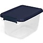 Home Logic 6.5 Qt. Latch Lid Storage Tote, Clear/White, 8/Pack (HLCOM7249010759)~#|#~8B40B61B-7966-450A-ADFEFC788DE4BC90_sc7
