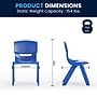 Flash Furniture Emmy Rectangular Activity Table Set, 23.625" x 47.25", Height Adjustable, Blue (YU06036RECTBLBL)~#|#~8B4EC7F2-B3F8-4C1E-869B31A0F23F7647_sc7