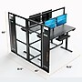 VersaDesk WorkNest 66"H x 79.5"W T-Shaped Cubicle Panel Workstation, White (WNCT-7296-W)~#|#~8B51ECEC-BB89-4F68-9B4A0D1CC6FF0EEA_sc7