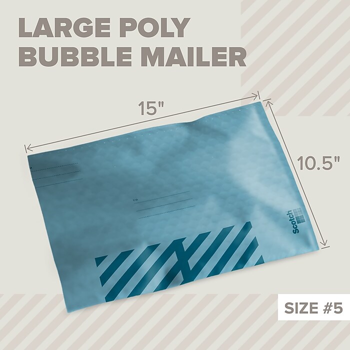 75 #00 5 X 10 EcoSwift Poly Bubble Mailers Busta Imbottita Buste Fornitura Spedizione - Foto 5