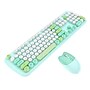 SaharaCase Wireless Ergonomic Keyboard and Laser Mouse Combo, Green (KB9)~#|#~8B54B476-EE32-41A0-AAF6D2BEAFF098C4_sc7