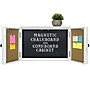 Excello Global Products Distressed White  Barndoor Chalkboard/Corkboard (EGP-HD-0156)~#|#~8B552DA0-D537-43C0-BD6F73997AC09E2E_sc7