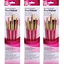 Princeton RealValue Mixed Media Natural Variety Brush Set, Assorted, Pink, 4 Per Set, 3 Sets (PBXPR9183-3)~#|#~8B5AA82F-DDAE-4E51-AD03B1F55D619DD6_sc7