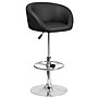 Flash Furniture Contemporary Vinyl Adjustable Height Barstool with Back, Black (CHTC31066LBK)~#|#~8B5C4EB2-CE3C-4A87-B5B0DA19FCF73B4A_sc7