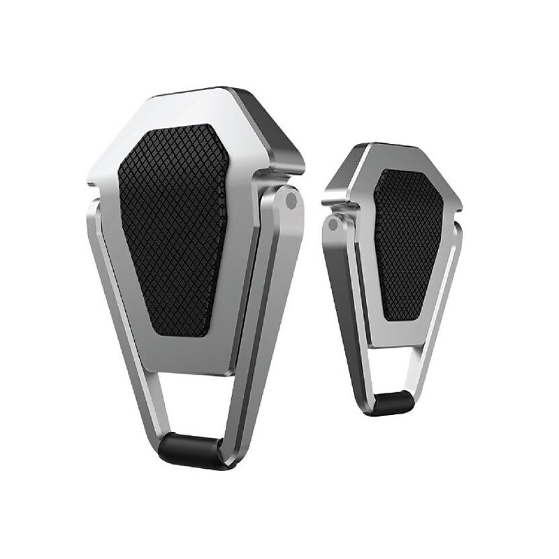 OTM Essentials 2.77" x 0.6" Aluminum Laptop Kickstand, Silver/Black (OB-A2F) image 1