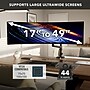 Mount-It! ProFlex Adjustable Heavy-Duty Monitor Mount with Pole & Gas Spring Arm, Fits 17"- 49" Ultrawide Monitors, Matte Black~#|#~8B5CC6F3-EC3B-45BD-B370ABBB73D22461_sc7