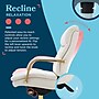 La-Z-Boy Sonata Ergonomic Bonded Leather Swivel Executive Chair, White and Gold (CCHR10014A)~#|#~8B5F569B-6837-44E0-A47A9648386A3802_sc7