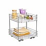 Household Essentials Brushed Steel & Plastic Two-Tier Pantry Organizer, Silver (HH25314-1)~#|#~8B630084-7749-4C0B-86EBBD1F76E9161F_sc7