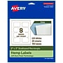 Avery Hemp Rectangle Scalloped Laser/Inkjet Multipurpose Labels, 2" x 3", Off-White (160/Pack)~#|#~8B64B7DE-CAFB-40E1-8B544D0EABCCBBC8_sc7