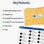 Avery Waterproof Film Laser Address Labels, 1" x 2-5/8", White, 300 Labels/Pack (15509)~#|#~8B6C96A4-0ACA-4C8B-ADECC3BC1ED50681_sc7