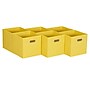Household Essentials Storage Cubes 23.05 Quart Storage Container, Cardboard, Yellow, 6/Pack (828-1)~#|#~8B6F2DA2-1574-42FD-97DE1C41D6734F1A_sc7