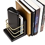 Mind Reader Wood Decorative Basket Bookends, 5"H, Black (BOOKBASK2-BLK)~#|#~8B7217C8-3A1F-4384-BC9A037A1134FD4F_sc7