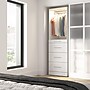 Bestar Florence Collection 25W x 25D Closet System with 4 Drawers, Shaker, White (127603-000017)~#|#~8B74E069-287C-48E3-B9313539B182E937_sc7