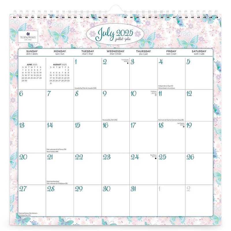 2025-2026 Plato House of Turnowsky 12" x 12" Academic Monthly Wall Calendar (9798330700165) image 1