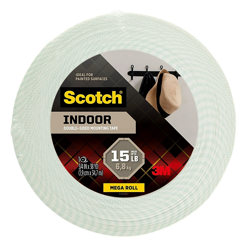 Scotch Mounting Tape 3/4" x 38 yds., White (110-MR) image 1