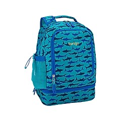 Kids School Backpack Set With Lunch Bag & Pencil Case – Shark Design | 3-Piece School Supply Set | Durable Polyester