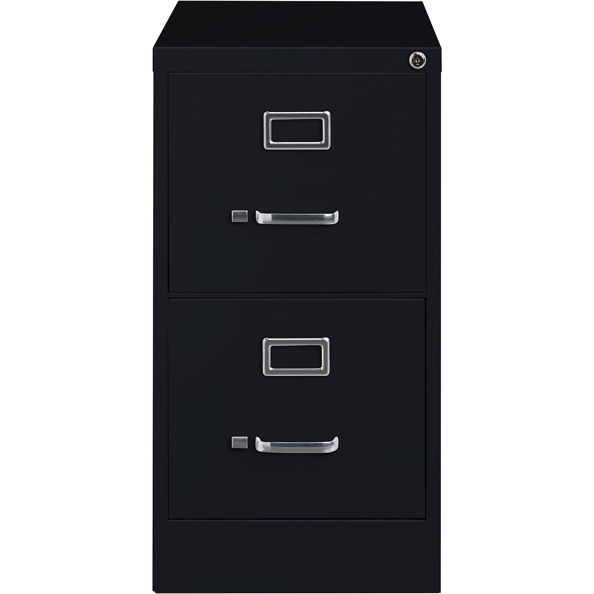 Lorell Commercial 2-Drawer Vertical File Cabinet, Letter Size, Lockable, 28.4″H x 15″W x 25″D, Black (LLR60653) Sansujyuku sansujyuku.com