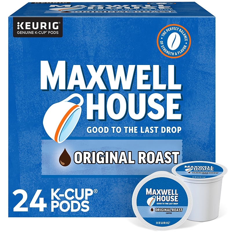 Maxwell House Original Roast Coffee Keurig® K-Cup® Pods, Medium Roast, 24/Box (5469) image 1