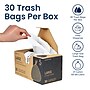 Nine Stars 21 Gallon Drawstring Kitchen Trash Bags, White, 30 Bags/Box (NSTB-21-30)~#|#~8B8D5B47-C0B8-475D-9CF453C4DCFAB651_sc7