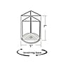 Azar Displays 5" x 7" Three-Sided Revolving Sign and Menu Holder, Top Loading, White Acrylic (193722-WHT)~#|#~8B92B932-38CA-42E1-87192B5FE5B75BCA_sc7
