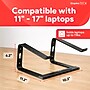 Staples TECH 11.2" x 10.2" Aluminum Laptop Stand, Black (ST62654)~#|#~8B9476A9-1FB9-4557-866ECAB4073C0CC5_sc7