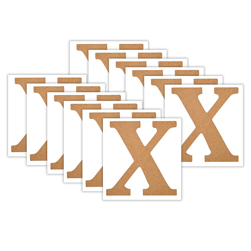 Plaid MDF Letters, 5", Brown Oxide, 12/Pack (PDE63577-12) image 1