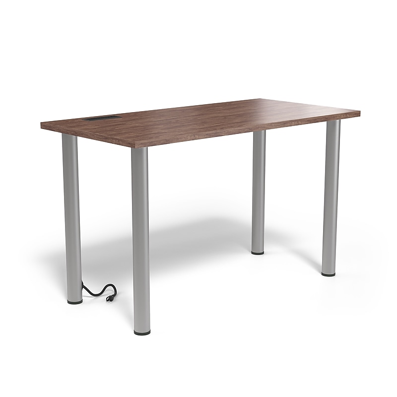 Union & Scale™ Essentials 48"W Computer and Writing Desk, Espresso (UN56970) image 1