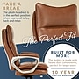La-Z-Boy Jenkins Bonded Leather Swivel Executive Big & Tall Chair, Brown (60075-CAM)~#|#~8B9B3747-7F6B-464F-9CC85C94F978A238_sc7