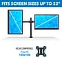 Mount-It! Adjustable Dual Monitor Arm Mount, Up To 32", Black (MI-2752)~#|#~8B9EEA3F-F4AA-40D1-AF24C2CC9E76267A_sc7