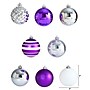Nearly Natural Holiday Shatterproof Purple Christmas Tree Ornament Set, 80mm, 64/Set (D1001-PP)~#|#~8B9F829E-5017-4E4E-A2B325F7C7E20197_sc7