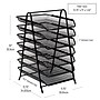 Mind Reader Metal Front Loading Letter Tray, Letter/Legal Size, Black (7TPAPER-BLK)~#|#~8BA7F2F7-4BBF-4FF4-B92F13CCE5D947A4_sc7