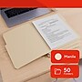 Staples File Folders, Letter Size, 1/3‑Cut Tabs, Assorted Positions, Manila, Durable Paper Stock, 50/Pack~#|#~8BA9815C-731D-4C57-A6BD8892D0DF3692_sc7