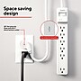Staples TECH 6-Outlet Surge Protector, 6', 1800 Joules, White (ST62780)~#|#~8BAB0C16-269C-42AA-967AEF95A8631EB6_sc7