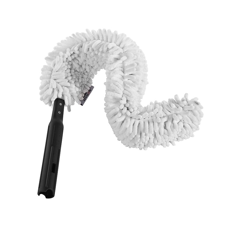 Rubbermaid Executive Series HYGEN Quick-Connect Flexi-Wand Microfiber Duster, White (FGQ85200WH00) image 1