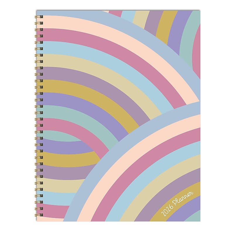 2026 TF Publishing Almost Rainbow 9" x 11" Weekly & Monthly, Paperboard Cover, Multicolored (26-9706) image 1
