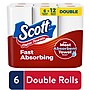 Scott Choose-A-Sheet Kitchen Roll Paper Towels, 1-ply, 102 Sheets/Roll, 6 Mega Rolls/Pack (16447/55413)~#|#~8BAFF51B-9B93-45D0-9748B9927FEDF9C5_sc7