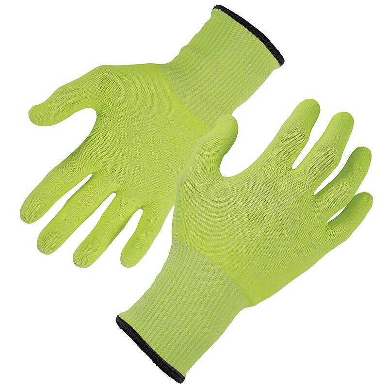 Ergodyne ProFlex 7040 Seamless Knit Cut Resistant Gloves, Food Safe, ANSI A4, Lime, XL, 1 Pair (18015) image 1