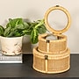 Storied Home Nestable Round Storage with Hinged Lids, Wicker, Natural, 2/Pack (EC1754)~#|#~8BB5F393-F832-4A5D-82F78CF7D07320CE_sc7