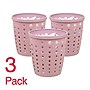 Staples Plastic Trash Can, 2.8 Gallon, Dusty Pink, 3/Pack (ST63899)~#|#~8BB6581D-91A6-42B6-A6DBFAE1EDAB93DF_sc7