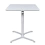 Luxor 36" Square Height Adjustable Café Table, White (LX-PNADJ-36SQ)~#|#~8BB6B061-E33B-4D4A-8716284C9359BEA6_sc7