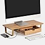 Anji Mountain Mango Wood & Metal Monitor Stand with Two USB Ports and Drawer, Up to 32" Monitor, Natural (MS-MNG-06GLD-PD)~#|#~8BB8C649-5A5C-4A18-87C5A84444988D81_sc7
