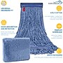 BISON LIFE Kleen Handler Blend String Mop Head, 24 oz., Blue, 24/Pack (BPES-LEM-BD-BL-24-1-24A)~#|#~8BB8CB0E-6C84-4FB5-964E7F0E8176BD20_sc7