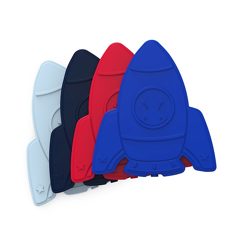bentgo Buddies Rocket Kids Ice Packs, Assorted Colors, 4/Pack (BGICE-RKT) image 1