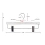 Nahanco 14" Wood Skirt/Slack Hanger With Clips, Whitewash, 100/Pack (20914RC)~#|#~8BC70369-5EEC-4F4B-B770B903A1712A22_sc7