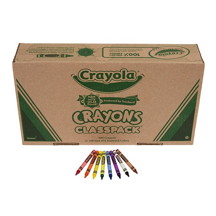 Crayola Classpack Crayons, 800/Box (52-8008) | Staples