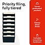 TRU RED™ 7-Pocket Plastic Letter Wall File, Black (TR55348)~#|#~8BC85E46-B157-45CC-8BA43746DC9303F7_sc7