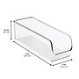 iDESIGN Stackable Plastic Accessory Tray, Clear, 2 Piece (28196M2)~#|#~8BCA9727-B4B3-4786-B0582BD14EBB89F5_sc7