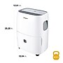 Whirlpool Energy Star 50-Pint Portable Dehumidifier, 2 Speed, Covers up to 650 sq. ft., White (WHAD50PCW)~#|#~8BCB8EF8-7A5B-43A7-B96B91521C1E3CF5_sc7