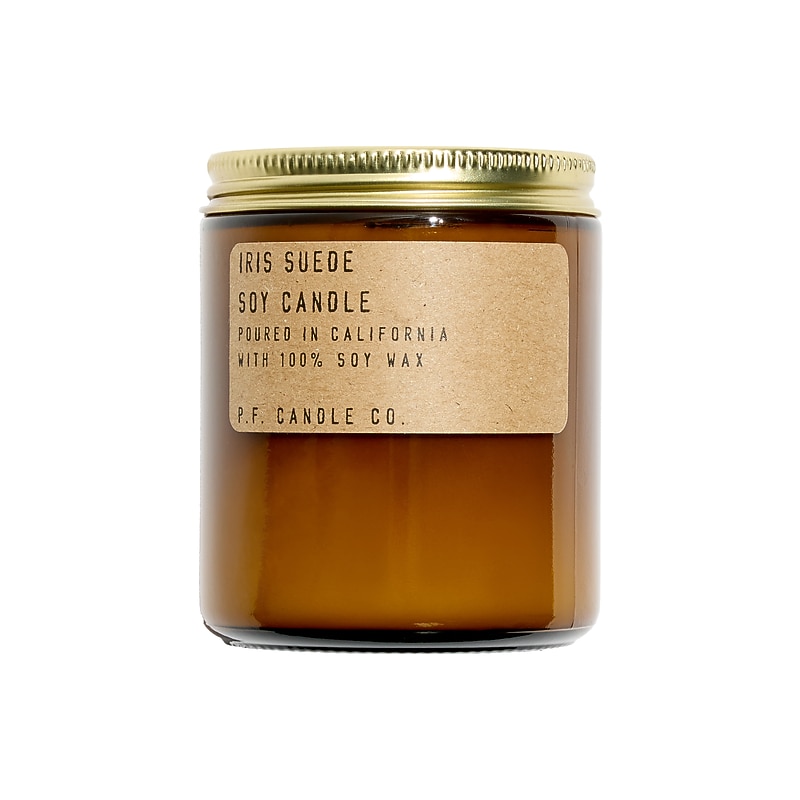 P.F. Candle Co. Fall Classics Iris Suede Scent Soy Glass Jar Candle, 7.2 oz. (XC23) image 1